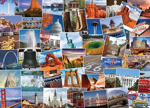 Globetrotter - USA Puzzel (1000 stukjes)-2