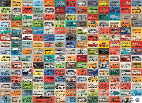 The VW Groovy Bus Puzzel (1000 stukjes)-2
