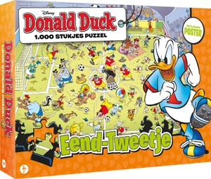 Afbeelding van het spelletje Donald Duck 4 - Eend-Tweetje Puzzel (1000 stukjes)