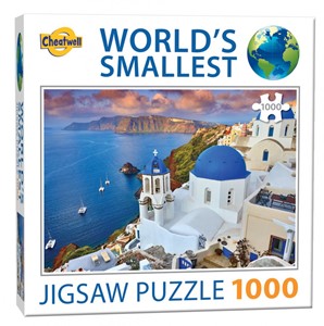 Afbeelding van het spelletje World's Smallest - Santorini Puzzel (1000 stukjes)