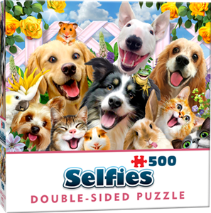 Afbeelding van het spelletje Double-Sided Selfie Puzzles - Buddies (500 stukjes)