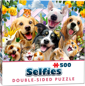 Afbeelding van het spel Double-Sided Selfie Puzzles - Buddies (500 stukjes)