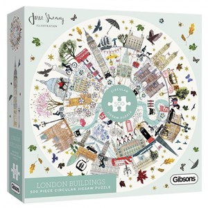 Afbeelding van het spelletje Buildings of London Puzzel (500 stukjes)