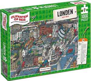 Afbeelding van het spel Olifanten op Reis - Londen Puzzel (1000 stukjes)