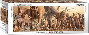 Afbeelding van het spelletje Dinosaurs - Haruo Takino Panorama Puzzel (1000 stukjes)