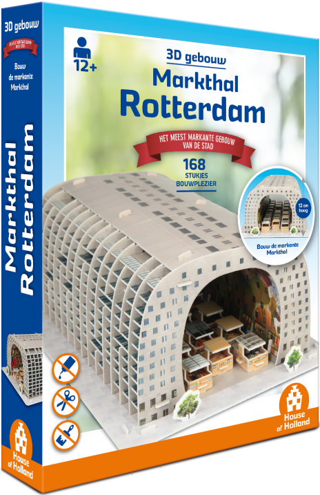halsband Vaardig opschorten 3D Gebouw - Markthal Rotterdam Puzzel (168 stukjes) - kopen bij  Spellenrijk.nl