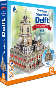 Thumbnail van een extra afbeelding van het spel 3D Gebouw - Stadhuis Delft (250 stukjes)