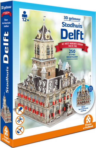 3D Gebouw - Stadhuis Delft (250 stukjes)