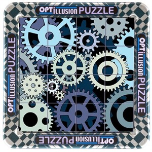 Afbeelding van het spelletje Magnetische 3D Portret Puzzel - Optillusion (16 stukjes)