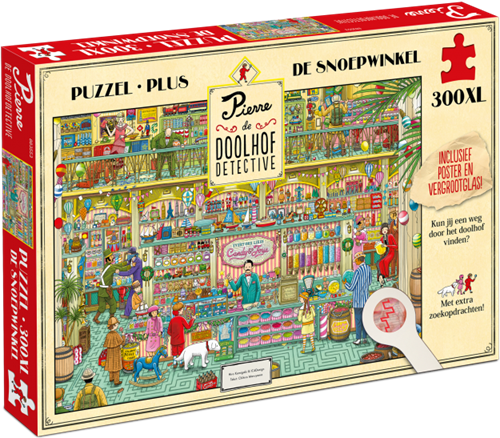 Pierre de Doolhofdetective - De Snoepwinkel Puzzel (300 XL stukjes)