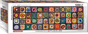Afbeelding van het spelletje Color Study of Squares - Panorama Puzzel (1000 stukjes)