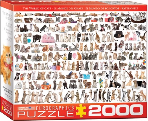 The World of Cats Puzzel (2000 stukjes)