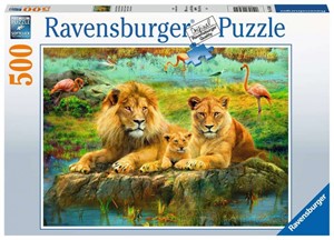 Afbeelding van het spelletje Leeuwen in de Savanne Puzzel (500 stukjes)