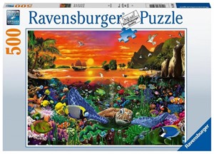 Afbeelding van het spel Schildpad in het Rif Puzzel (500 stukjes)