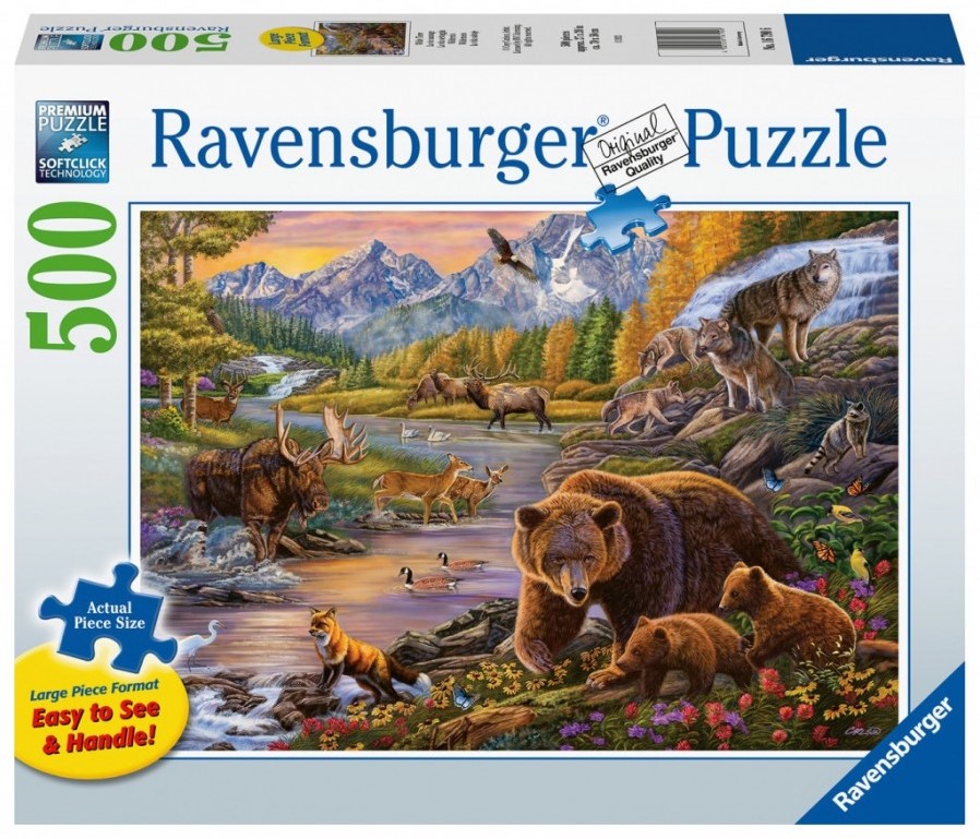 Legpuzzels voor volwassenen, 500 stukjes land van idyllische schoonheid 50 x 35 cm puzzel voor volwassenen, educatieve uitdaging, 500 stukjes puzzels voor volwassenen