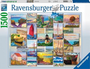 Afbeelding van het spelletje Coastal Collage Puzzel (1500 stukjes)