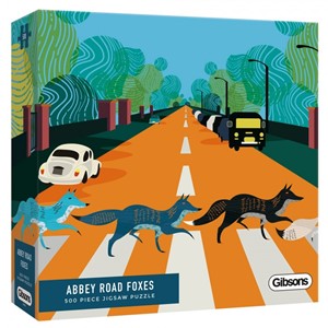 Afbeelding van het spelletje Abbey Road Foxes Puzzel (500 stukjes)