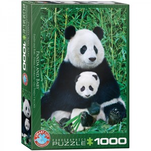 Afbeelding van het spelletje Panda & Baby Puzzel (1000 stukjes)