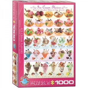 Afbeelding van het spel Ice Cream Flavours Puzzel (1000 stukjes)