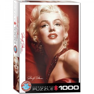 Afbeelding van het spelletje Marilyn Monroe - Red Portrait Puzzel (1000 stukjes)