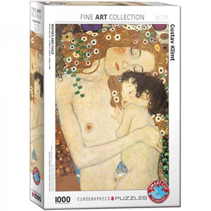 Afbeelding van het spelletje Gustav Klimt - Mother and Child Puzzel (1000 stukjes)