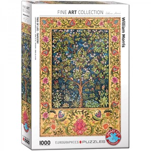 Afbeelding van het spelletje William Morris - Tree of Life Tapestry Puzzel (1000 stukjes)