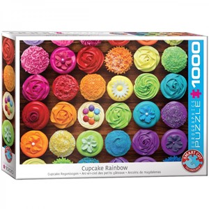 Afbeelding van het spelletje Cupcake Rainbow Puzzel (1000 stukjes)