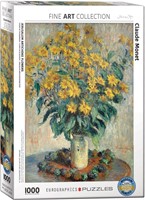 Claude Monet - Jerusalem Artichoke Flowers Puzzel (1000 stukjes)