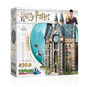 Afbeelding van het spelletje Wrebbit - Harry Potter Hogwarts Clock Tower 3D Puzzel (420 stukjes)