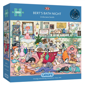 Afbeelding van het spelletje Bert's Bath Night Puzzel (1000 stukjes)