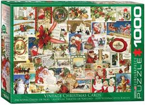 Afbeelding van het spel Vintage Christmas Cards Puzzel (1000 stukjes)
