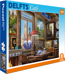 Delfts Café Puzzel (1000 stukjes)