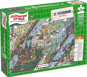 Afbeelding van het spelletje Olifanten op Reis - St. Petersburg Puzzel (1000 stukjes)