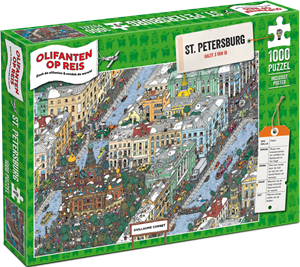 Afbeelding van het spel Olifanten op Reis - St. Petersburg Puzzel (1000 stukjes)