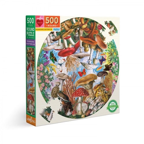 Mushrooms and Butterflies Puzzel (500 stukjes)