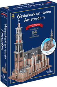 Thumbnail van een extra afbeelding van het spel 3D Gebouw - Westerkerk Amsterdam (168 stukjes)