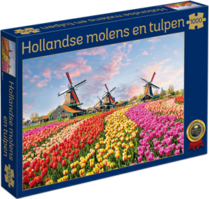 Afbeelding van het spelletje Hollandse Molens en Tulpen Puzzel (1000 stukjes)