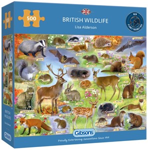 Afbeelding van het spelletje British Wildlife Puzzel (500 stukjes)
