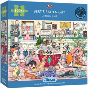 Afbeelding van het spelletje Bert's Bath Night Puzzel (500 XL stukjes)