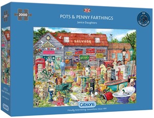 Afbeelding van het spel Pots and Penny Farthings Puzzel (2000 stukjes)