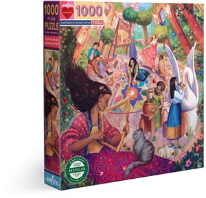 Thumbnail van een extra afbeelding van het spel Pantheon of Women Artists Puzzel (1000 stukjes)