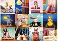 Funny Bunnies Puzzel (1000 stukjes)-2