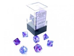 Mini Polydice Dobbelsteen Set Paars (7 stuks)