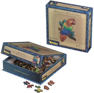 Afbeelding van het spel Artefact Houten Puzzel - Papegaai (181 stukjes)