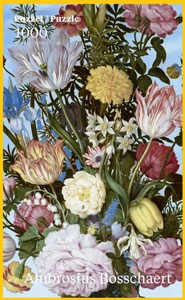 Afbeelding van het spelletje Vaas met Bloemen in Venster Puzzel (1000 stukjes)