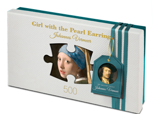 Afbeelding van het spelletje Art Gallery - Meisje met de Parel Johannes Vermeer Puzzel (500 stukjes)