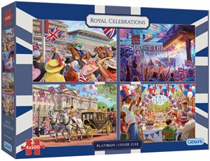 Afbeelding van het spelletje Royal Celebrations Puzzel (4 x 500 stukjes)