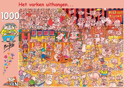 De Puzzelmanvarkentjes - Marc De Vos Puzzel (1000 stukjes)