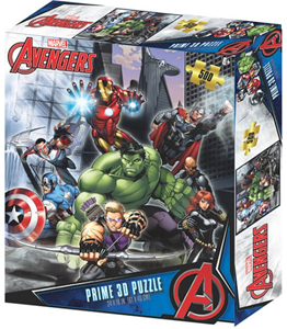 Afbeelding van het spel 3D Image Puzzel - Avengers Battle (500 stukjes)