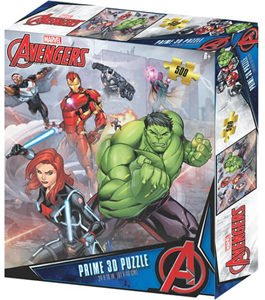 Afbeelding van het spelletje 3D Image Puzzel - Avengers Assemble (500 stukjes)